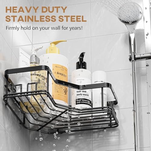 Shower, Bathtub, and Toilet Durable & Rustproof Corner Storage Organizer - WITH SCREW
