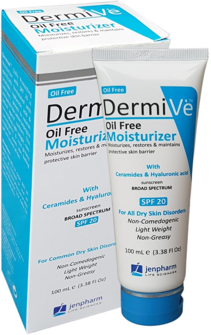 Dermive Oil-Free Moisturizer 100ml – Lightweight Hydration for Oily, Combination & Sensitive Skin